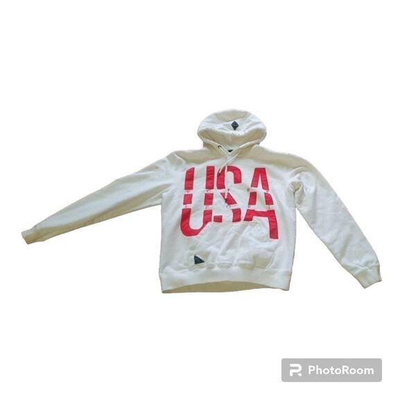 10 Deep VCTRY SPORT USA Fleece Men’s Hoodie Size L - Picture 3 of 12